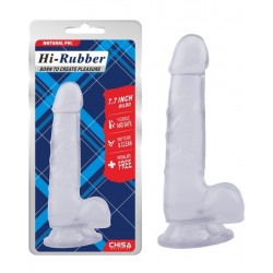 Clear dildo 19.5 cm